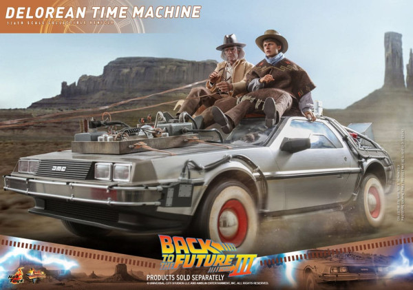 Back to the Future III Movie Masterpiece Vehicle 1/6 DeLorean Time Machine 72 cm 5