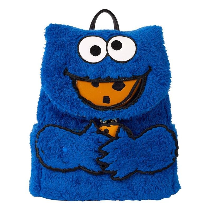 Sesame Street by Loungefly Plush Mini Backpack Cookie Monster 1