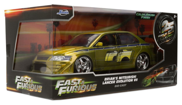 Fast & Furious Diecast Model 1/24 Anniversary Mitsubishi 9 cm 12
