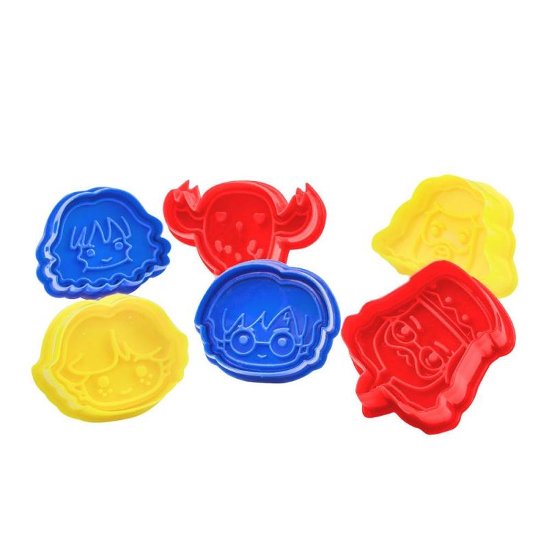 Harry Potter Cookie Cutter / Cookie Stamp 6-Pack Kawaii