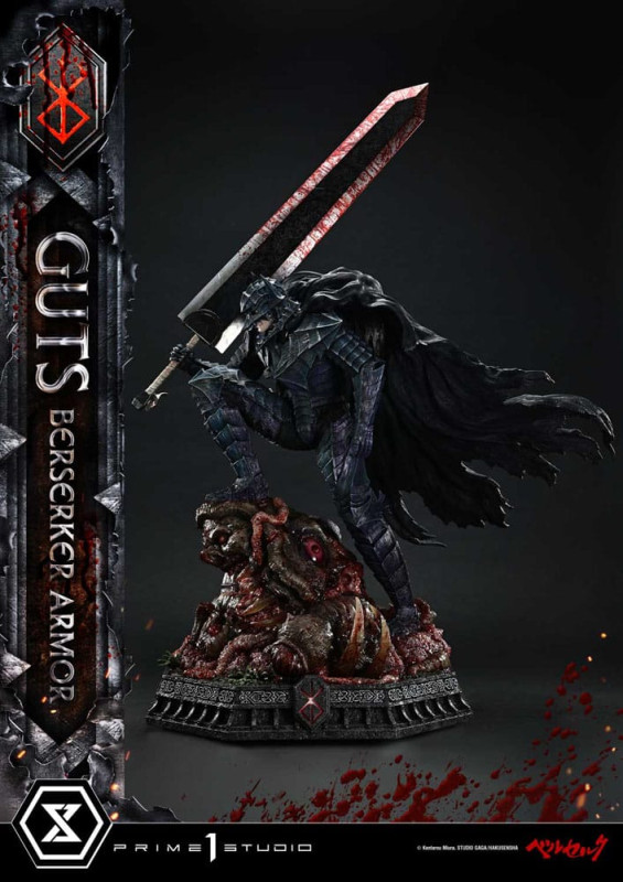 Berserk Ultimate Premium Masterline Series Statue 1/4 Guts, Berserker Armor Grunbeld vs. Guts 94 cm 4