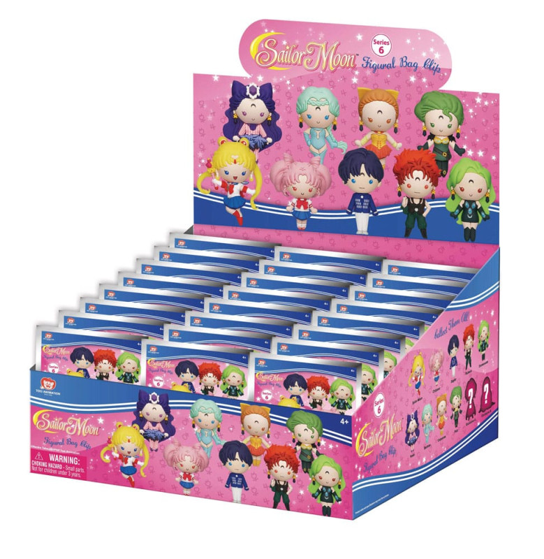 Sailor Moon 3D PVC Bag Clips Series 6 Display (24) 2