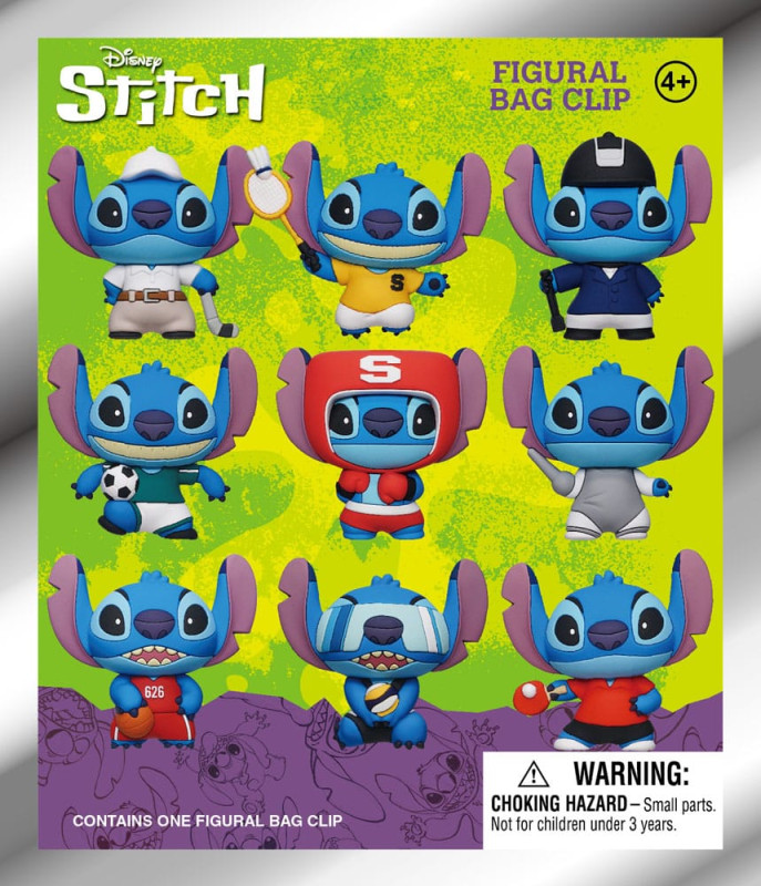 Lilo & Stitch 3D PVC Bag Clips Series 1 Sport Display (24) 1