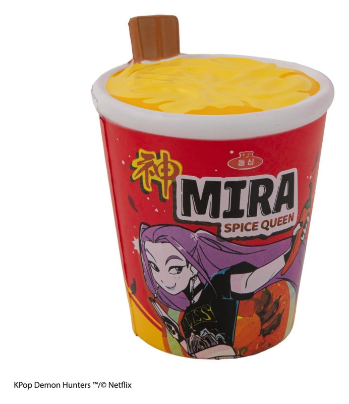 KPop Demon Hunters Squishy Anti Stress Figure Mira Spice Queen Noodles