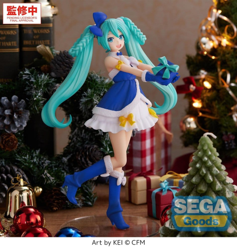 Character Vocal Series 01: Hatsune Miku High Premium PVC Figure Hatsune Miku Sapphire Christmas Ver. 1