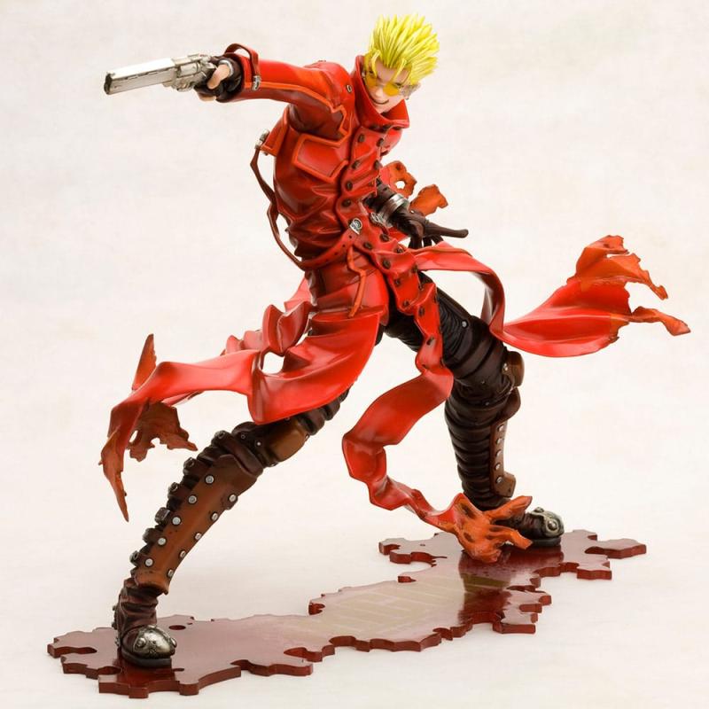 Trigun Badlands Rumble ARTFX J Statue 1/8 Vash The Stampede Renewal Package Version 19 cm