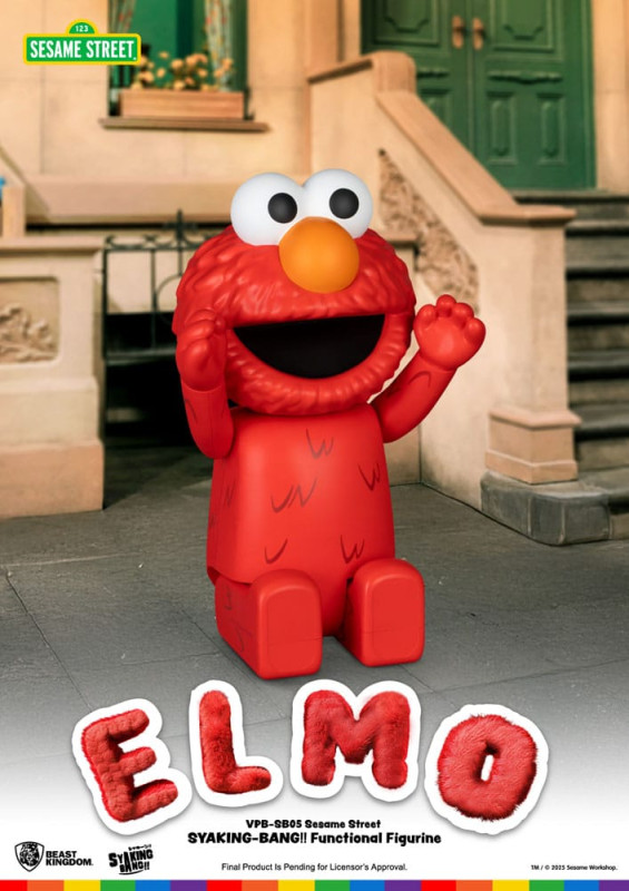 Sesame Street Syaing Bang Vinyl Piggy Bank Elmo 47 cm 4