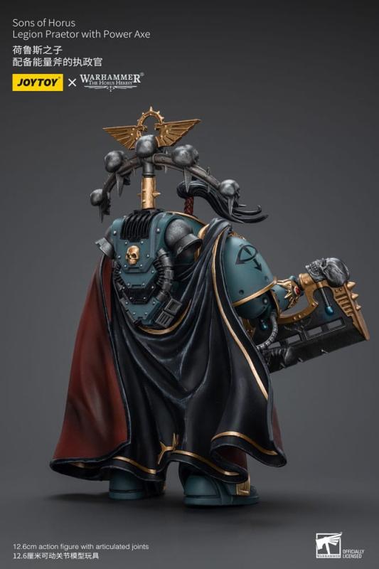Warhammer The Horus Heresy Action Figure 1/18 Sons of Horus Legion Praetor with Power Axe 12 cm