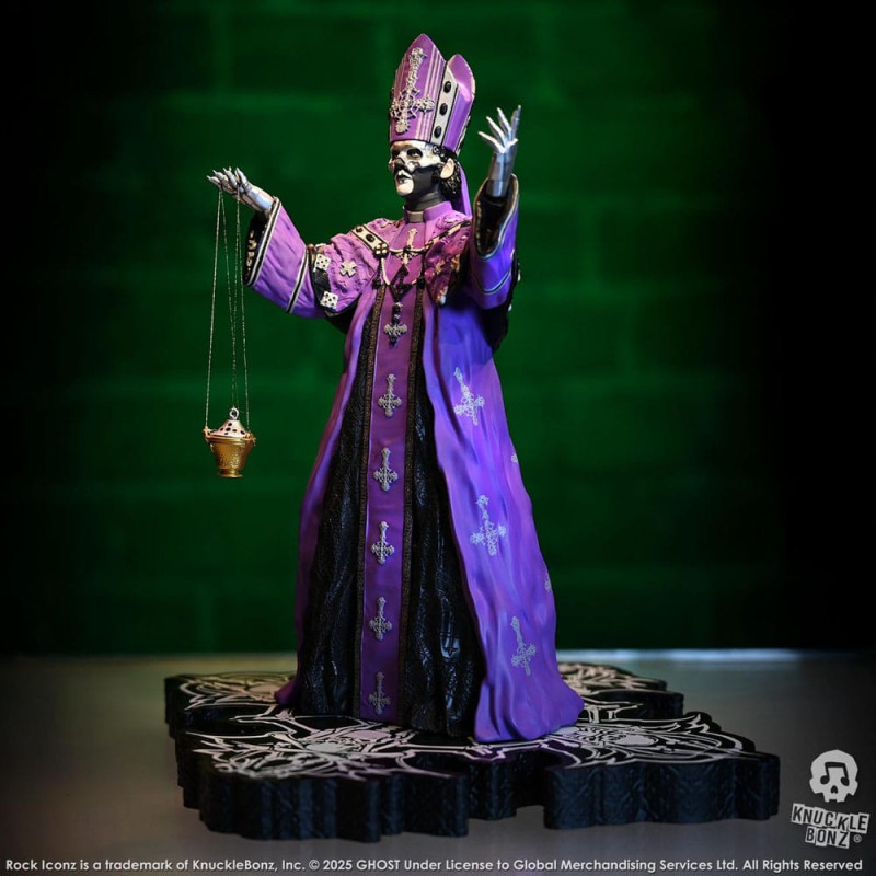 Ghost Rock Iconz Statue Papa V Perpetua Purple Robes 22 cm 2