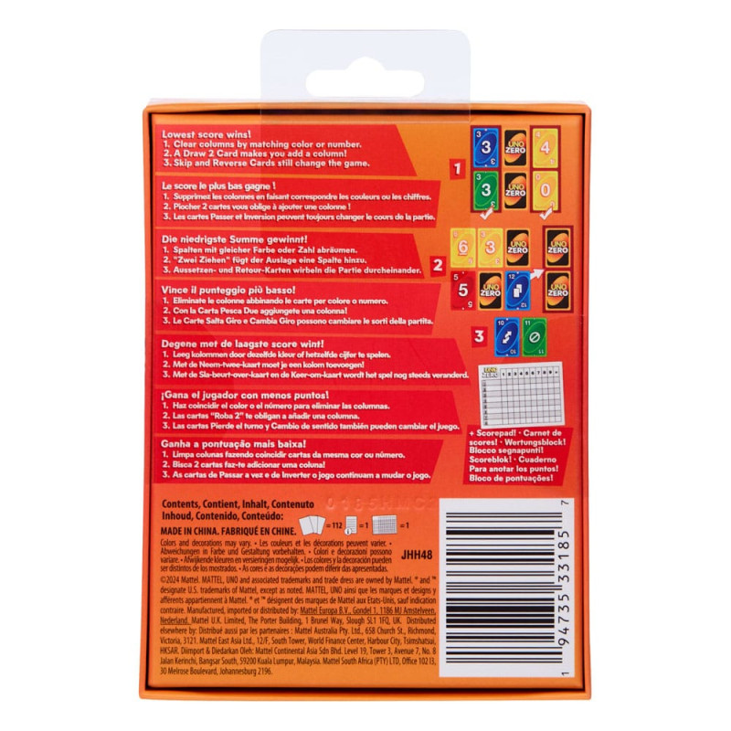 UNO Zero Card Game 3