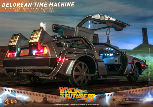 Back to the Future III Movie Masterpiece Vehicle 1/6 DeLorean Time Machine 72 cm 3