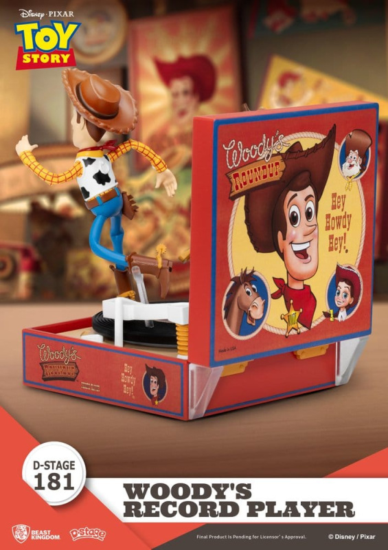 Toy Story Record Player Series PVC figure Woody's Record Player 13 cm 4