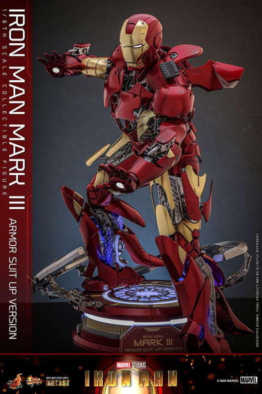 Iron Man Movie Masterpiece Diecast Action Figure 1/6 Iron Man Mark III (Armor Suit Up Version) 32 cm 9