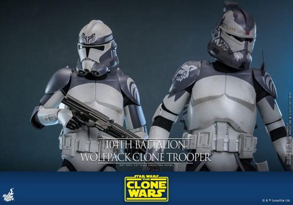 Star Wars The Clone Wars Action Figure 1/6 104th Battalion Wolfpack Clone Trooper 30 cm 11