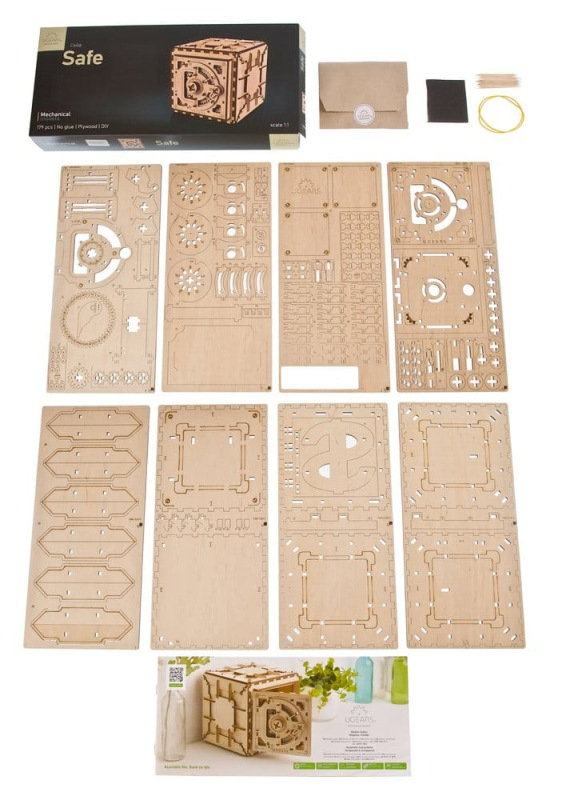 Ugears 3D Wooden Puzzle Safe 3