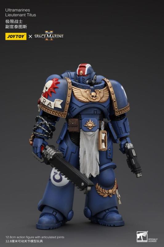 Warhammer 40k Action Figure 1/18 Uitramarines Lieutenant Titus 13 cm