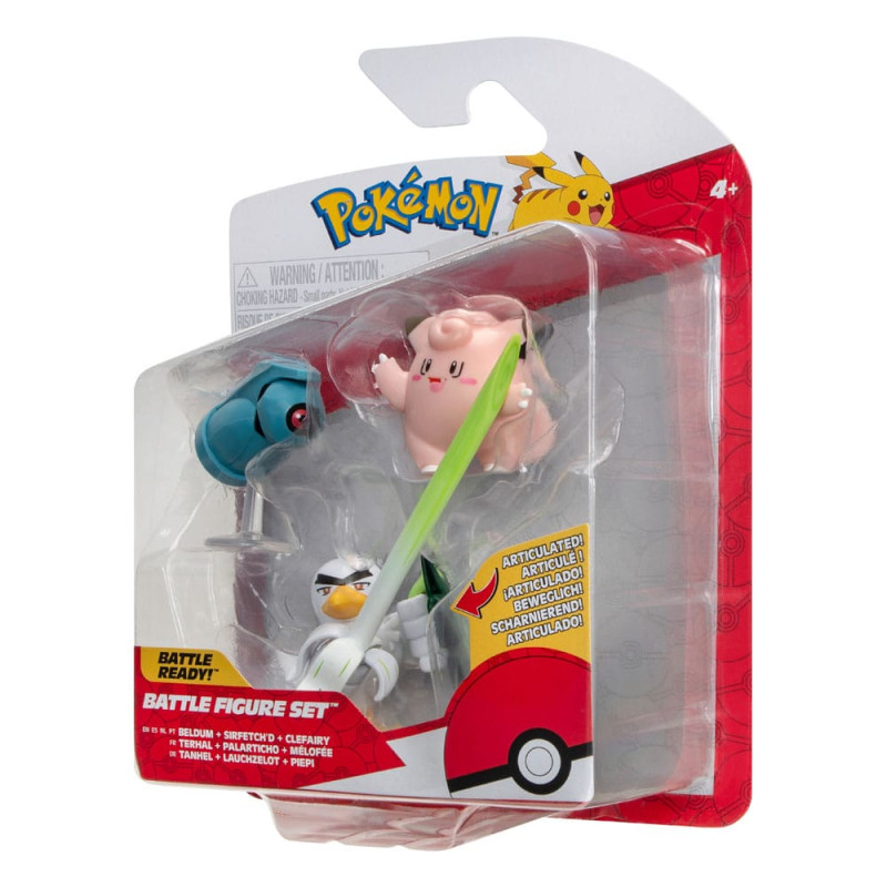 Pokémon Battle Figure Set 3-Pack Clefairy, Beldum, Sirfetch'd 5 cm 1