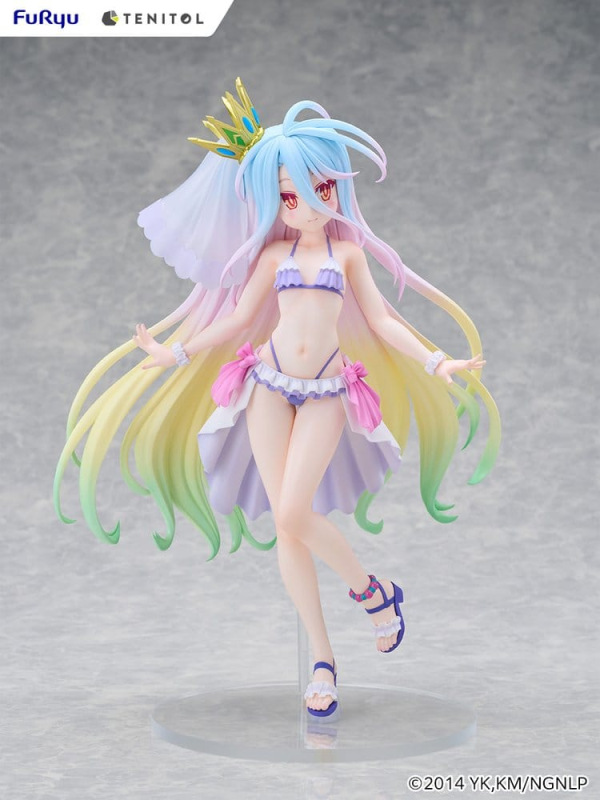 No Game No Life Tenitol Tall PVC Figure Shiro swimwear dress Ver. 29 cm 3