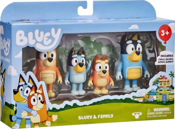 Bluey: Family 4 Piece Figure Set 2