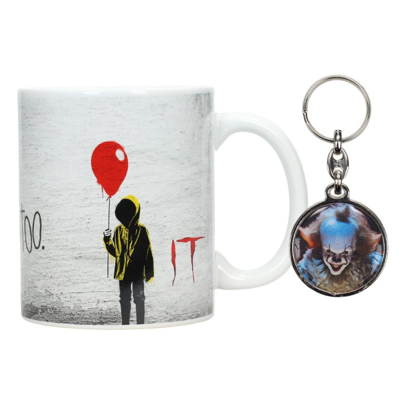 It Gift Set Mug & Keyring You'll float too 1