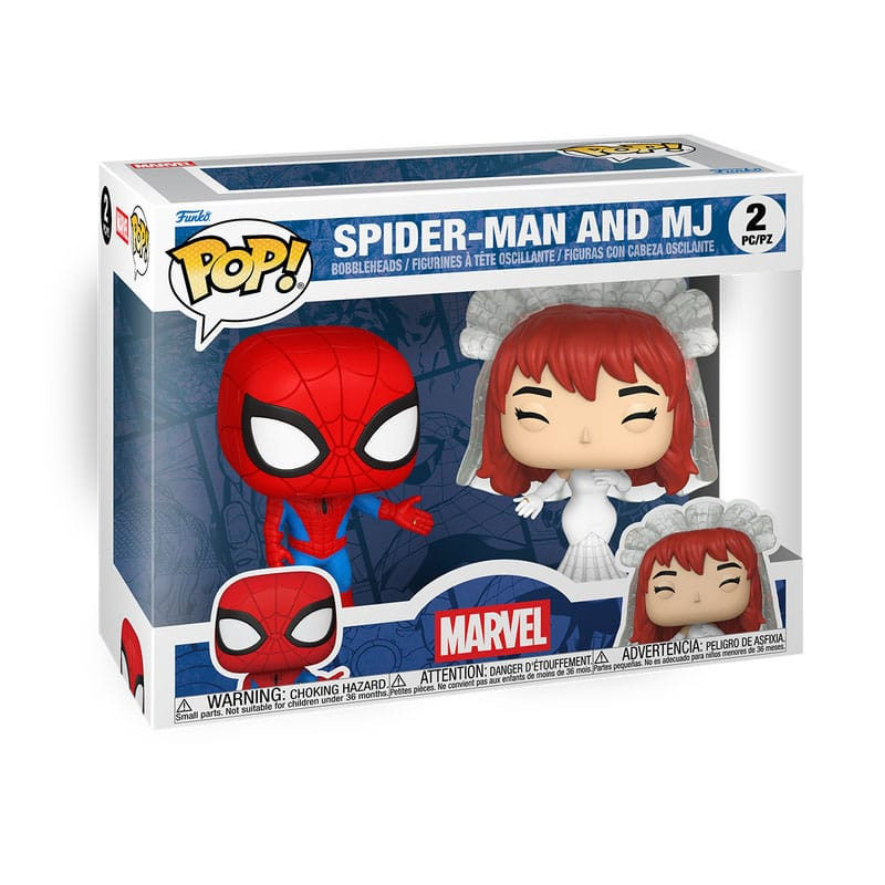 Marvel POP! Vinyl Figures 2-Pack Superhero Couples- SM & MJ 9 cm 1