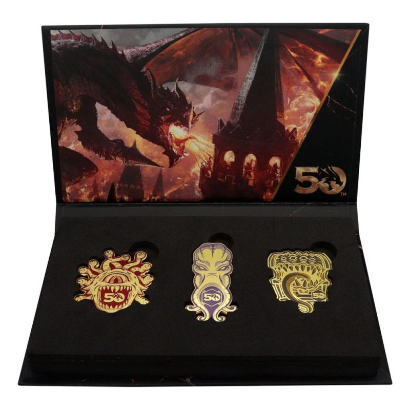 Dungeons & Dragons Pin Badge Set 50th Anniversary