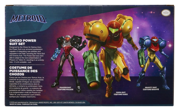 World of Nintendo Metroid Mini Figure 3-Pack Chozo Power Suits 6 cm 7