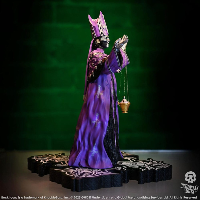 Ghost Rock Iconz Statue Papa V Perpetua Purple Robes 22 cm 5