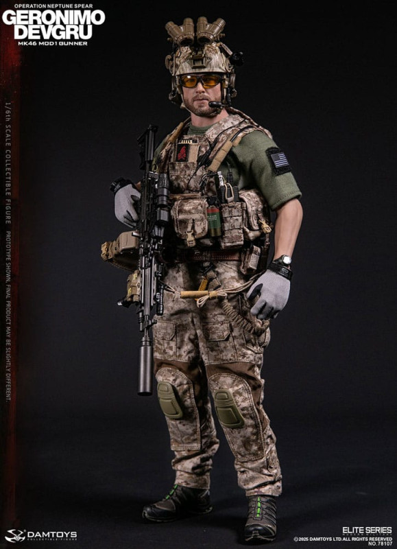Modern Military Action Figure 1/6 Geronimo Devgru - MK46 MOD1 Gunner (Operation Neptune Spear) 30 cm 11