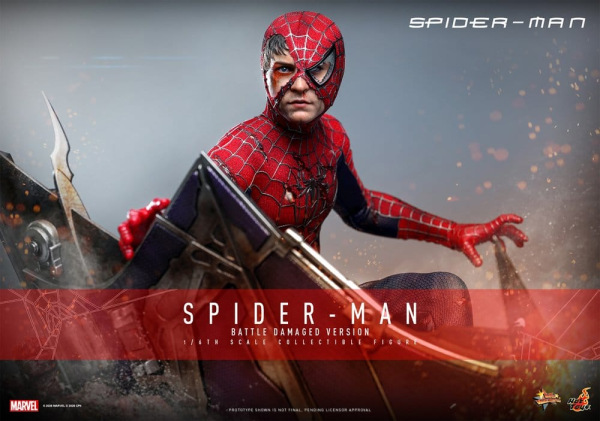Spider-Man Movie Masterpiece Action Figure 1/6 Spider-Man (Battle Damaged Version) 30 cm 1