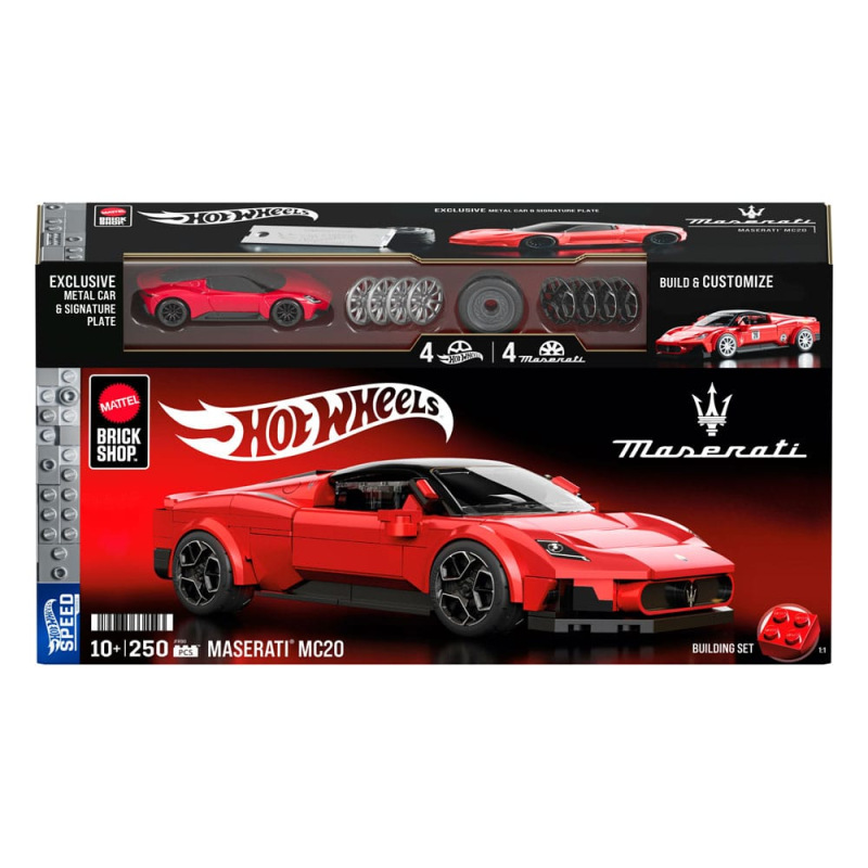 Mattel Brick Shop Hot Wheels Speed Series Building Set 1/32 Maserati MC20 7
