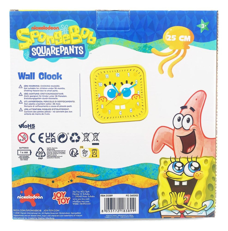 Spongebob Wall Clock square Spongebob 3