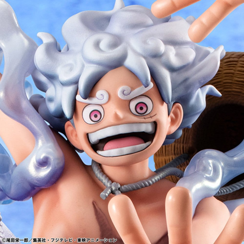 One Piece Portrait.Of.Pirates PVC Figure "Evolutionary History" Monkey D. Luffy "Gear Fifth" 26 cm 1