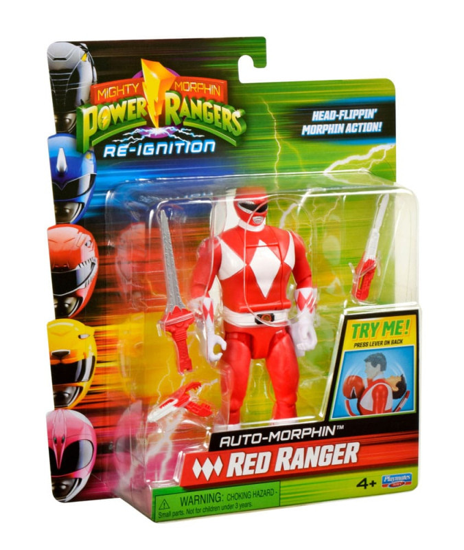 Mighty Morphin Power Rangers Action Figure Auto-Morphin Red Ranger 12 cm 2