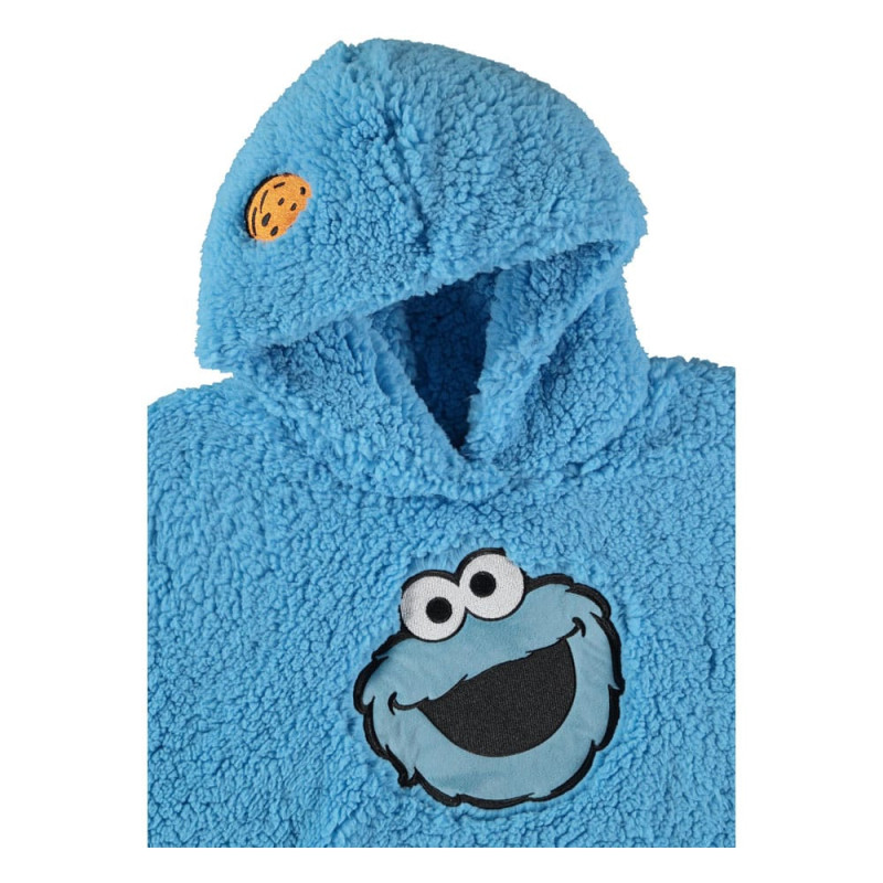 Sesame Street Teddy Hooded Sweater Cookie Monster Size M 2