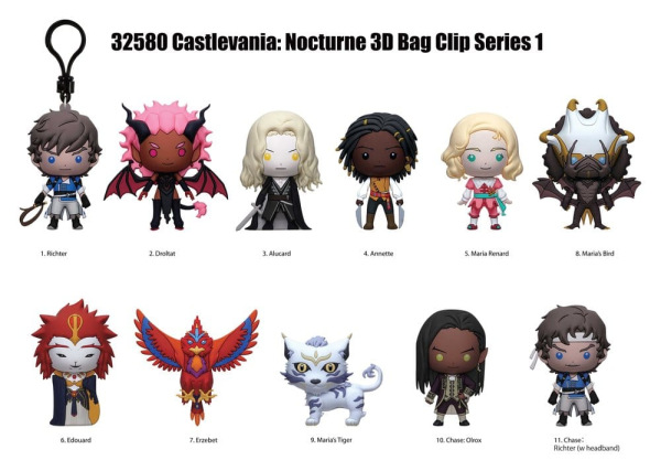 Castlevania Nocturne 3D Foam Bag Clips Serie 1 Display (24) 2