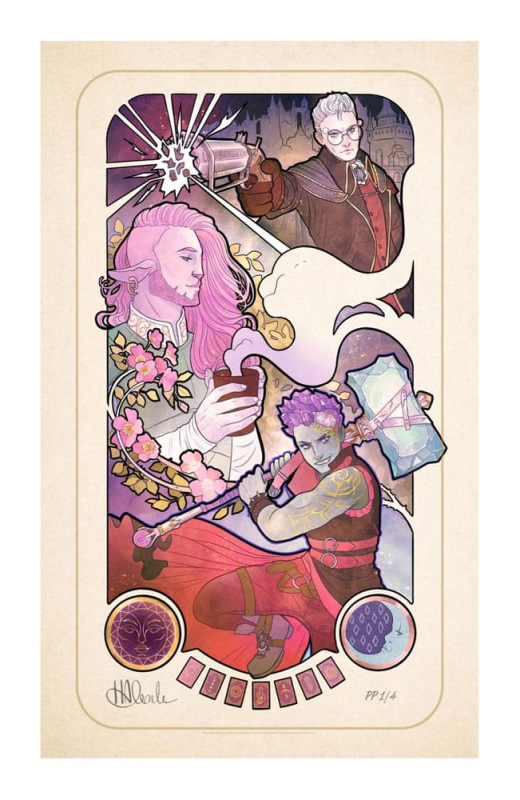 Critical Role Art Print Taliesin Jaffe: 10th Anniversary Art Nouveau Illustrations 46 x 28 cm - unfr