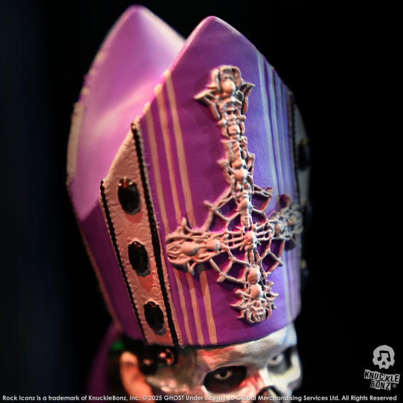 Ghost Rock Iconz Statue Papa V Perpetua Purple Robes 22 cm 11