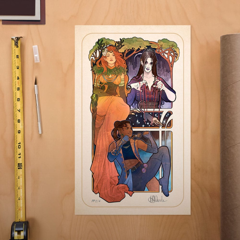 Critical Role Art Print Marisha Ray: 10th Anniversary Art Nouveau Illustrations 46 x 28 cm - unframe 1