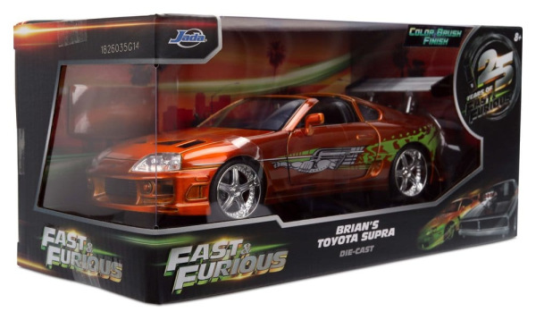 Fast & Furious Diecast Model 1/24 Anniversary Toyota Supra 9 cm 11