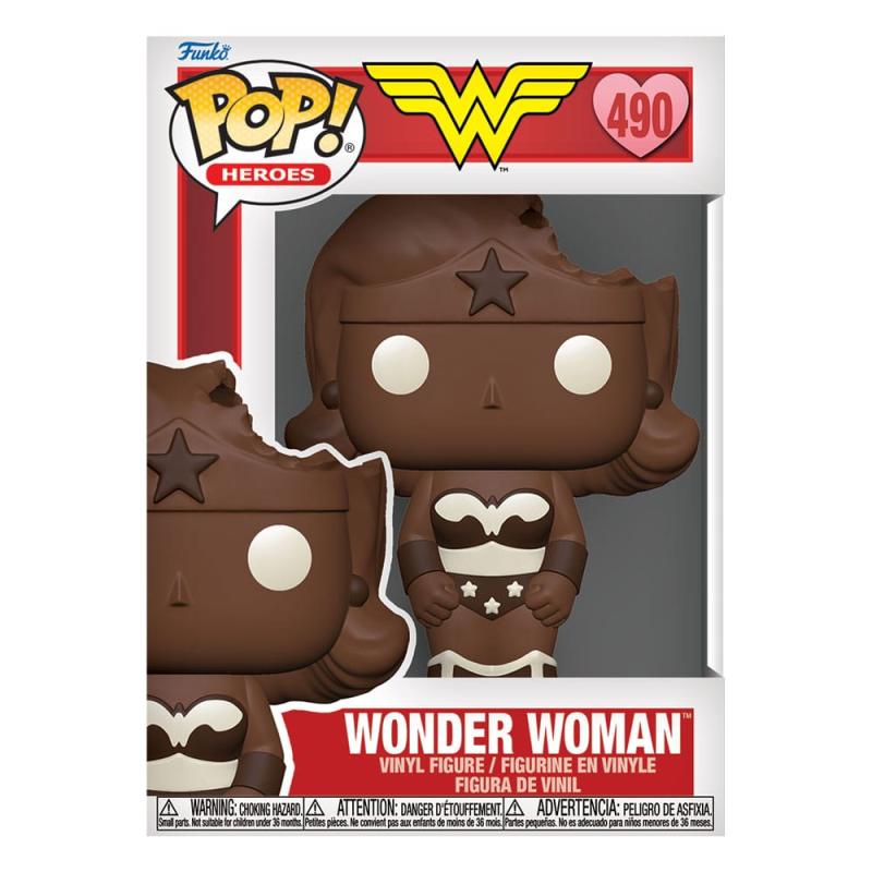 DC Valentines POP! Heroes Vinyl Figure Wonder Woman (Val Choc) 9 cm