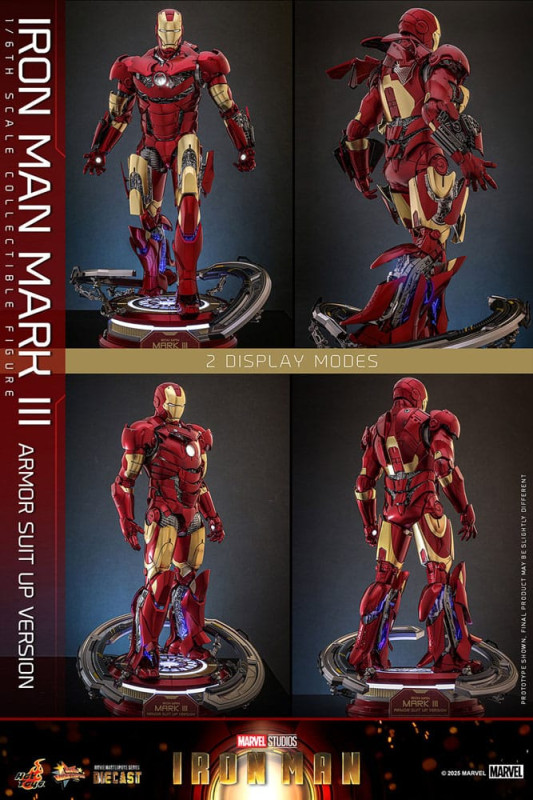 Iron Man Movie Masterpiece Diecast Action Figure 1/6 Iron Man Mark III (Armor Suit Up Version) 32 cm 13