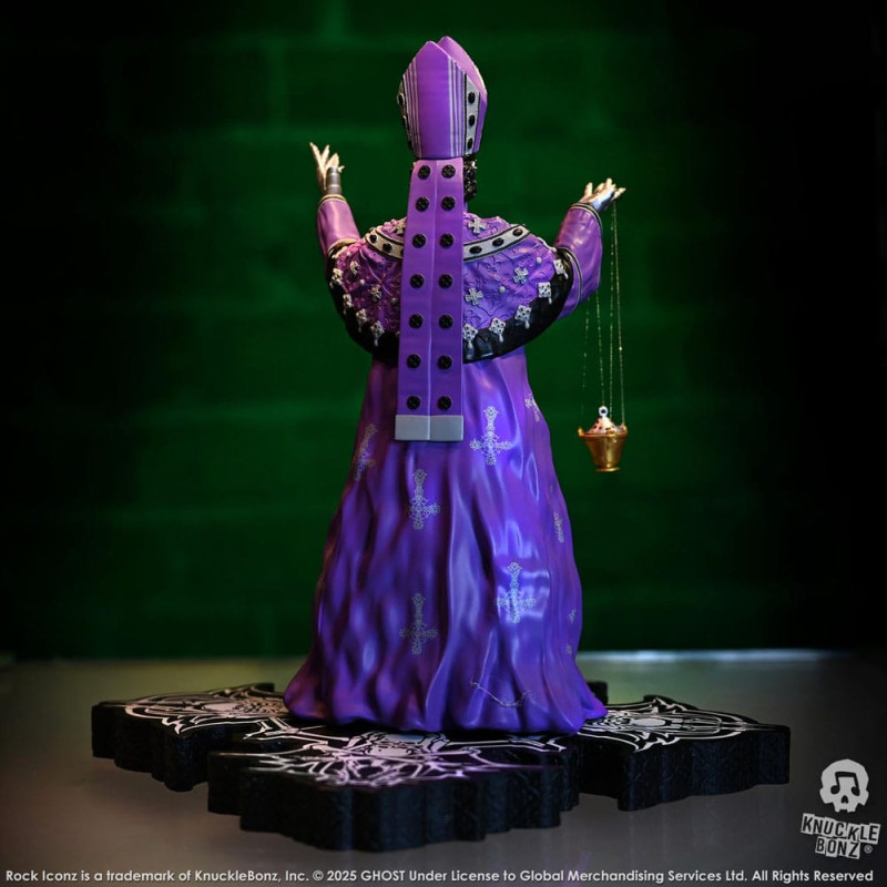 Ghost Rock Iconz Statue Papa V Perpetua Purple Robes 22 cm 4