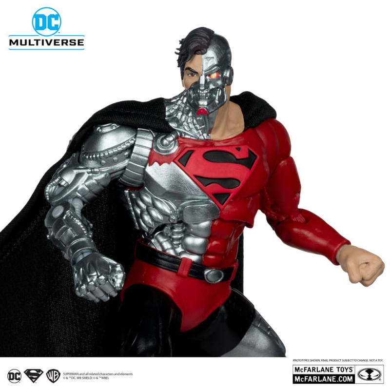Revenge of the Green Lanterns DC Multiverse Action Figure Cyborg Superman (Gold Label) 18 cm 2