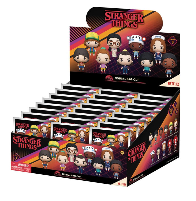 Stranger Things 3D PVC Bag Clips Series 3 Display (24) 2