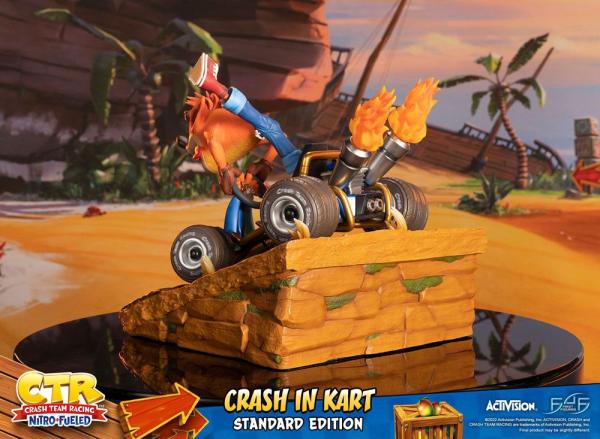 Crash Team Racing Nitro-Fueled Statue Crash in Kart 31 cm