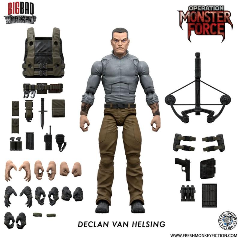 Operation: Monster Force Action Figure 1/12 Declan Van Helsing 15 cm