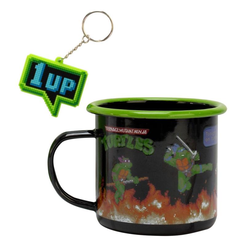 Teenage Mutant Ninja Turtles Enamel Mug and Keychain Set