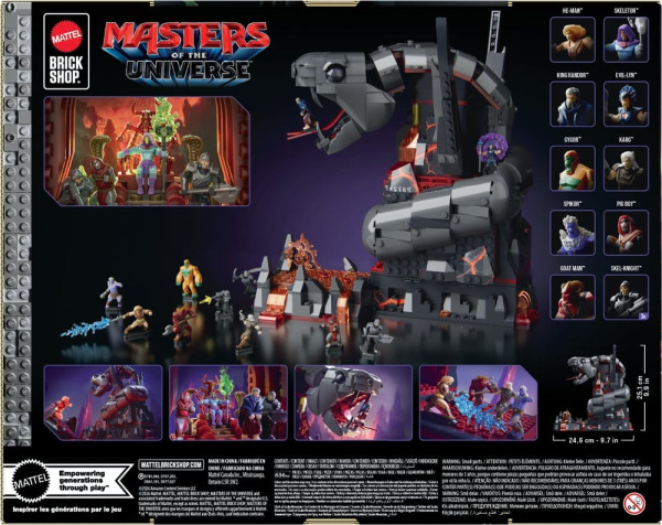 Masters of the Universe Mattel Brick Shop Construction Set Snake Mountain 4