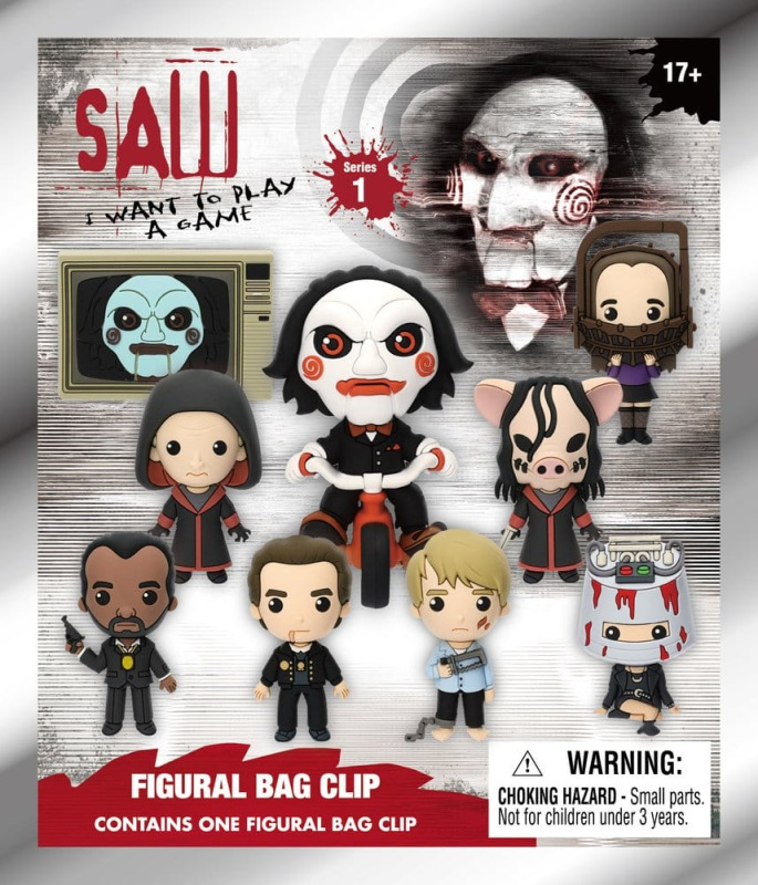 Saw 3D PVC Bag Clips Series 1 Blind Bag Display (24) 2